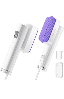 Steamer for Clothes, Handheld and Portable with 15-Second Heat-Up, 2-in-1 Steamer & Iron with Smart Touch Operation and 4 Modes, Suitable for All Fabr