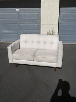 Living Spaces White Couch 