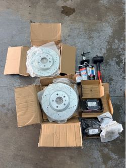 Audi breaks and rotors + install items