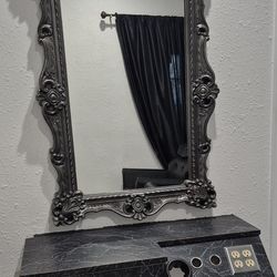 Salon mirrors and Hair Station