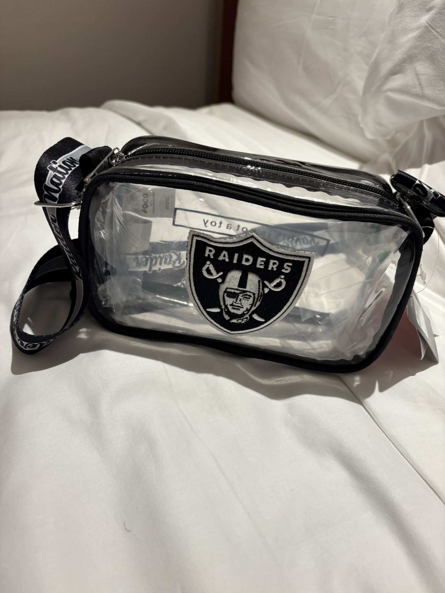 Las Vegas Raiders Clear Cross body purse