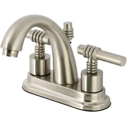 Kingston Brass KS8618ML English Country 4-Inch Deck Mount Centerset Lavatory