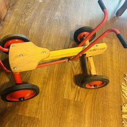 Antique Radio Flyer Row Cart Toy 2 Ft Long, Great Christmas Gift