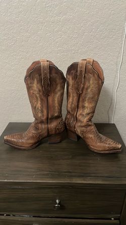Worn down leather