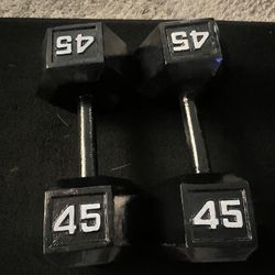 45 Lb Dumbbell Set $90