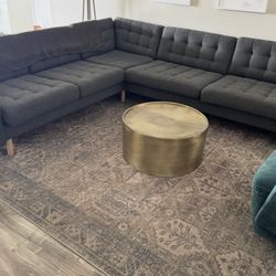 IKEA Corner Sofa - Charcoal Grey Color 