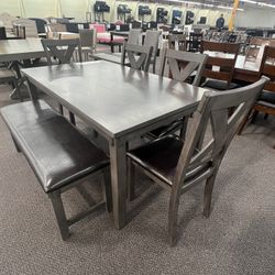 Dining Table Set With Bench