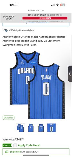 Anthony Black Orlando Magic Signed Jersey 