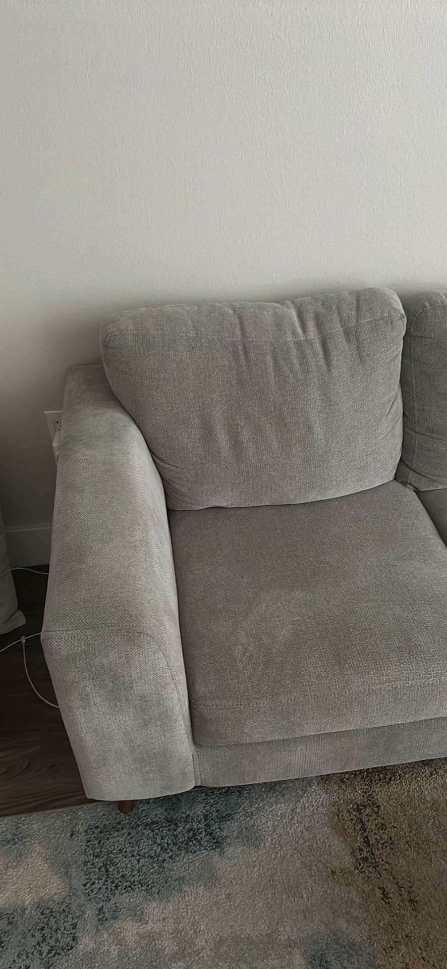 🛋️ Modern Charcoal Grey Sofa – 81” | Excellent Condition