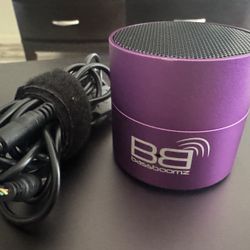 BassBoomz BBMZ Portable Bluetooth Speaker with Lithium lon Battery Purple.