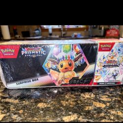 Prismatic Evolutions Pokemon Surprise Box + Booster Bundle