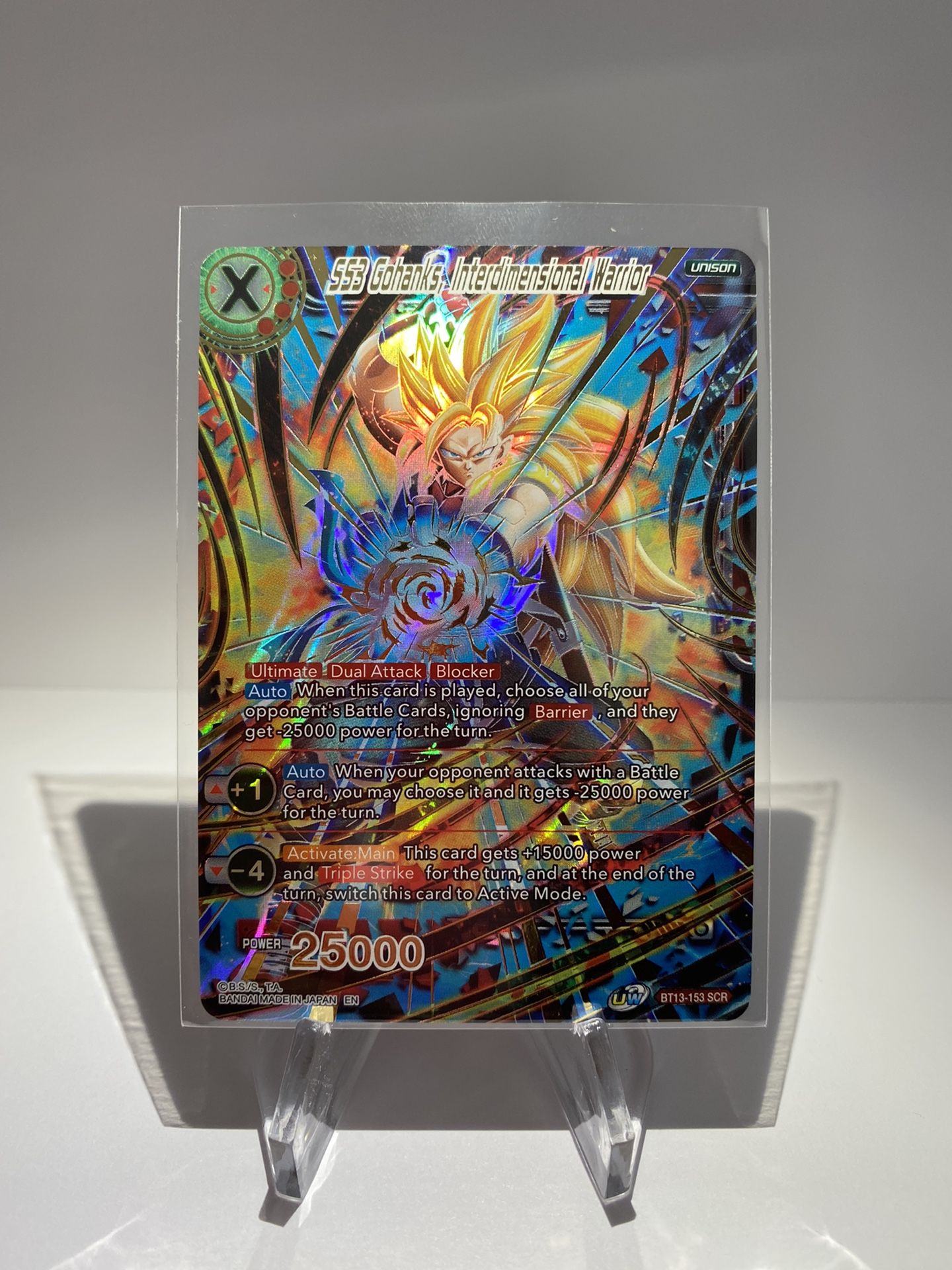 Dragon Ball Super Supreme Rivalry SS3 Gohanks SCR Secret Rare BT13-153 SCR