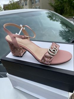 Sale!!! Gucci GG Marmont Mid-heeled Sandal Size 9.5/10W