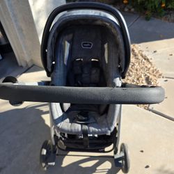 Evenflo Omni Plus Modular Travel System with LiteMax Rear-Facing Infant Car Seat