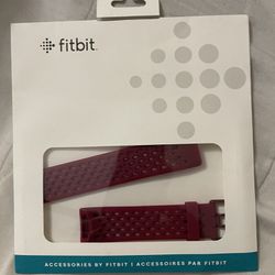 Fitbit Charge 5 Red  Silicone Infinity Band, Large 