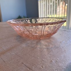Rose Colored Bowl