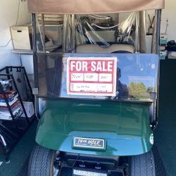 EZGO ,Green With Side Covers, Lithium Battery.