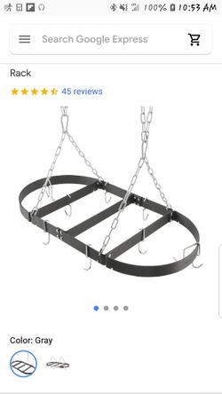 Calphalon metal hanging pots and pan holder