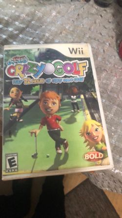 Wii crazy golf game