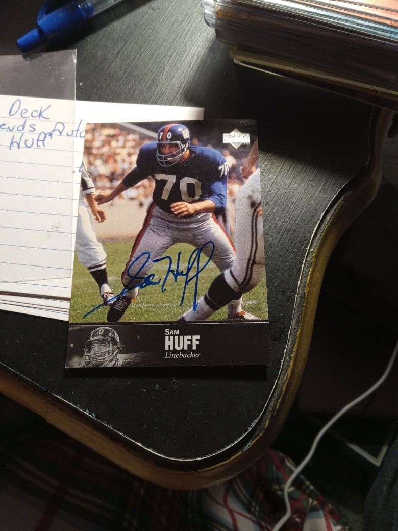 1997 Upper Deck Sam Huff Autograph