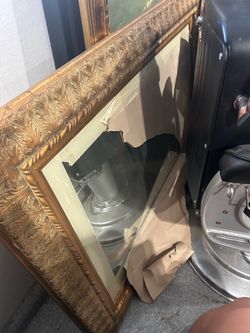 Mirror with Gold Detailed Frame
