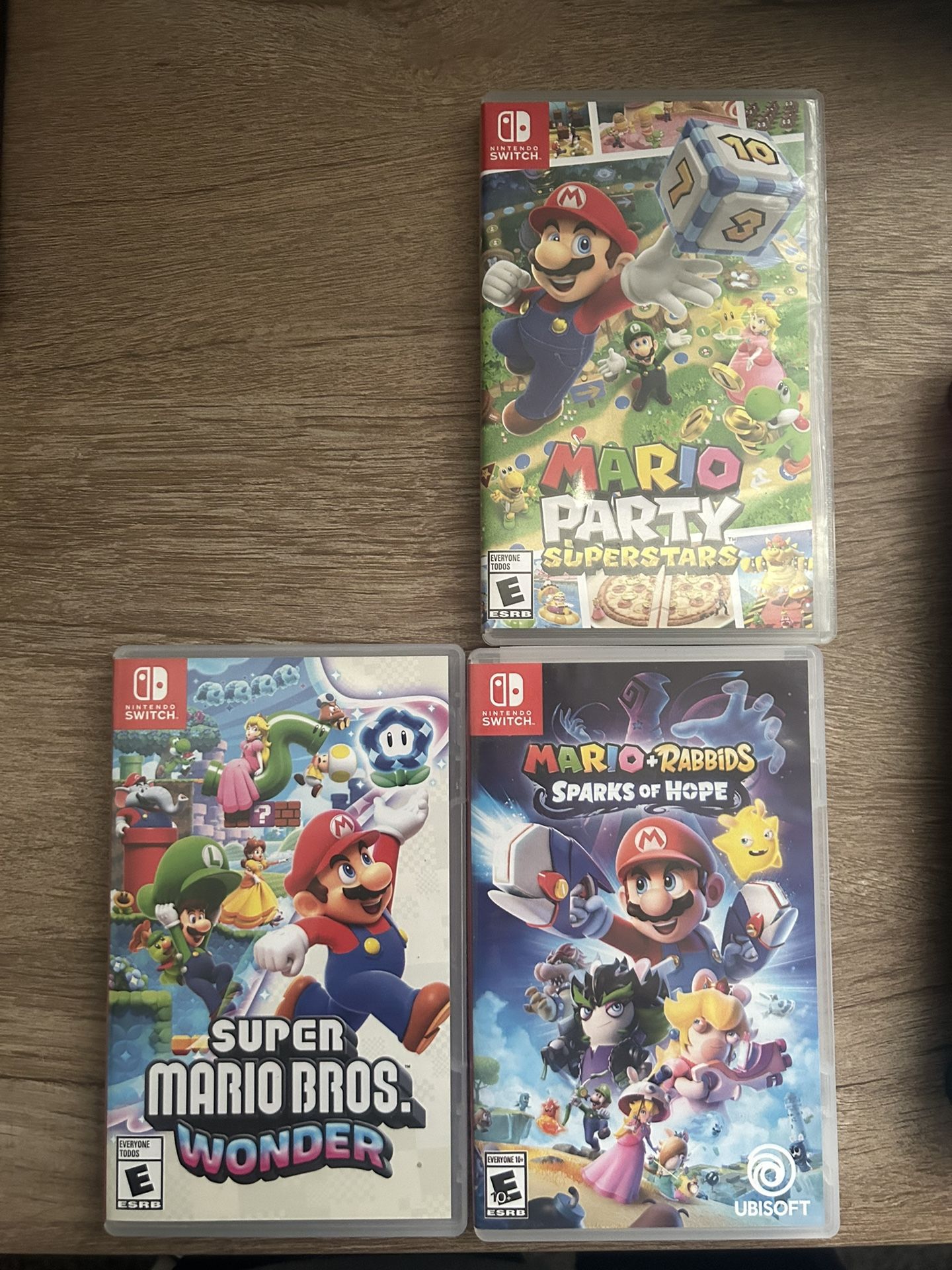 Switch Games! Mario wonder/Mario party/Super smash/Mario + rabbids