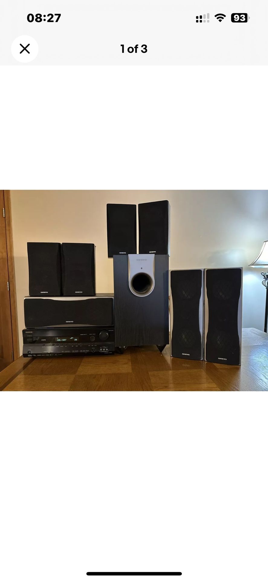 Onkyo HT-R550 5.1 Ch HDMI Home Theater Surround Sound Receiver System w/Speakers