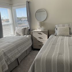 Qty. 2 Extra Long Twin Beds (See Description For Details)