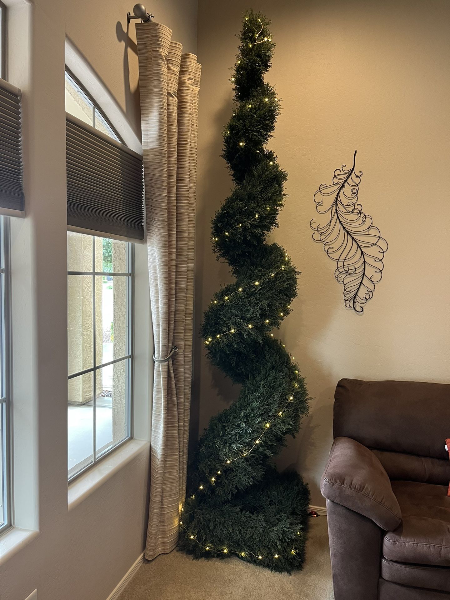 9 ft. Artificial Cedar Topiary