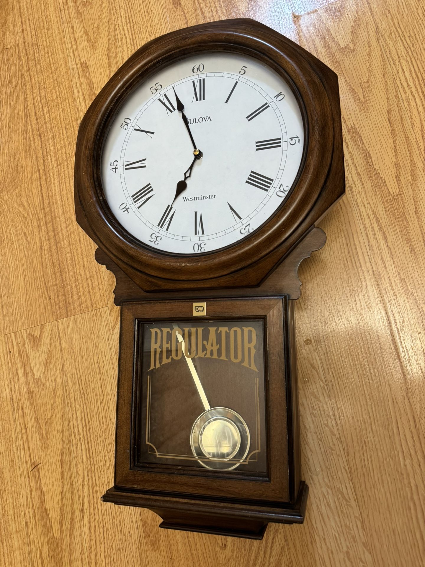 Bulova Pendulum Chime Wall Clock