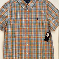 NEW WITH TAG RALPH LAUREN SHIRT FOR BOYS SIZE L 14-16