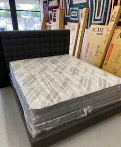 Furniture mattress, bed frame boxspring, bunk bed queen king twin full￼