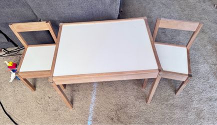Children’s IKEA table and chair set