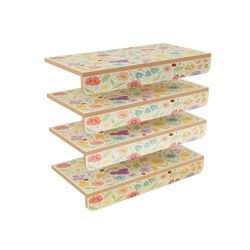 Floral Stair Treads Set of 4