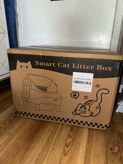 Self-Cleaning Litter Box for Multi-Cat Homes - Open-Top Auto Litter Cleaner with APP Control, Safety Sensors, Odor Lock & 10.5L Large Waste Bin