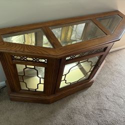 Glass Cabinet With 2 Glass Shelves 
