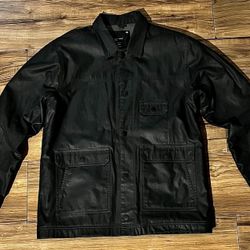 Tavik black Jacket Wax Denim Look