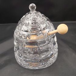 Lovely Crystal Honey Pot 