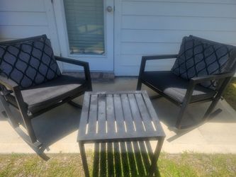 Patio Set (black and grey)
