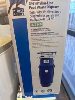 3/4 HP Slim Line Food waste disposer