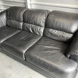 La-z-boy Black Leather Couch