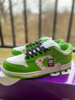 Nike x Supreme SB Dunk Low Stars Green 2021 | Size 10.5