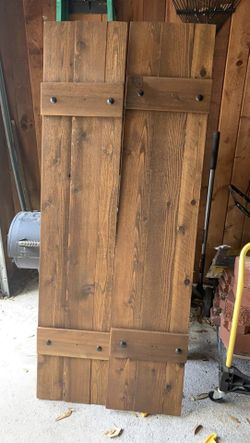 Real Wood Shutter Custom New Work    70”L  .. 14  Inch W
