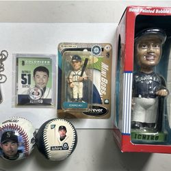 Ultimate Ichiro Bundle - Bobblehead- Coin Card & More 