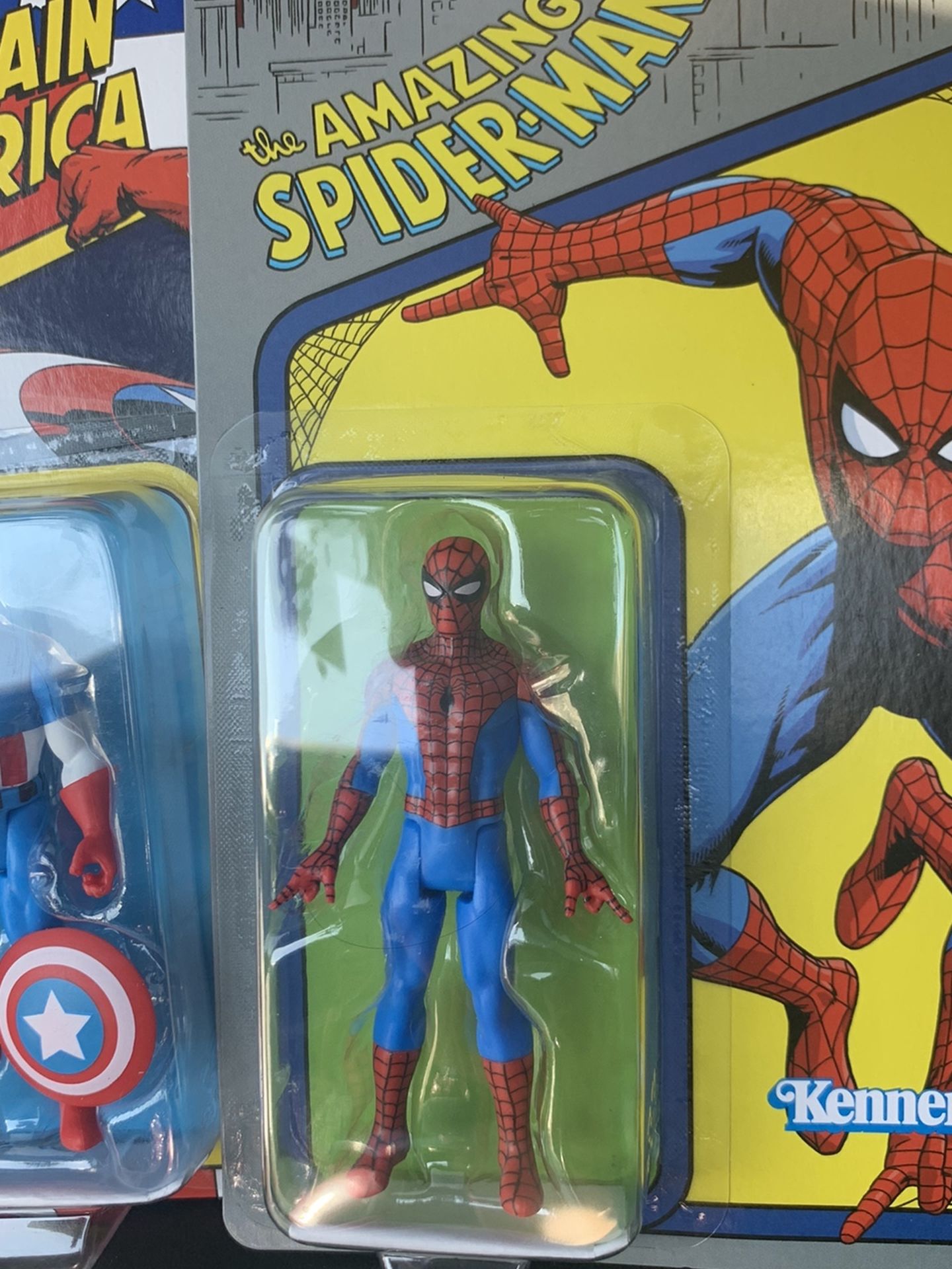 Captain America And Spider Man Action Figures