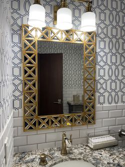 Contemporary Gold Mirror