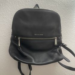Michael Kors Black Leather Backpack 