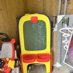 Toddler Chalkboard and Whiteboard 