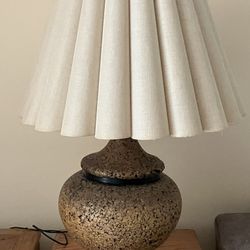 Awesome mid Century Cork Lamp 