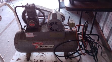 Dayton Speedaire Air Compressor Working Vintage